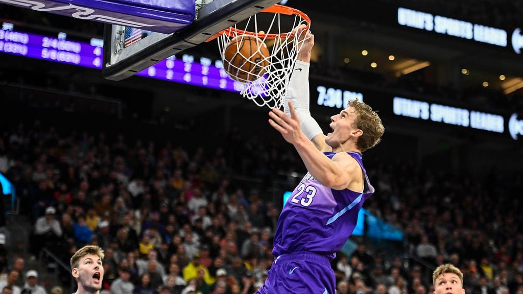 Lauri Markkanen pelasi Lakersia vastaan lähes 32 minuuttia.