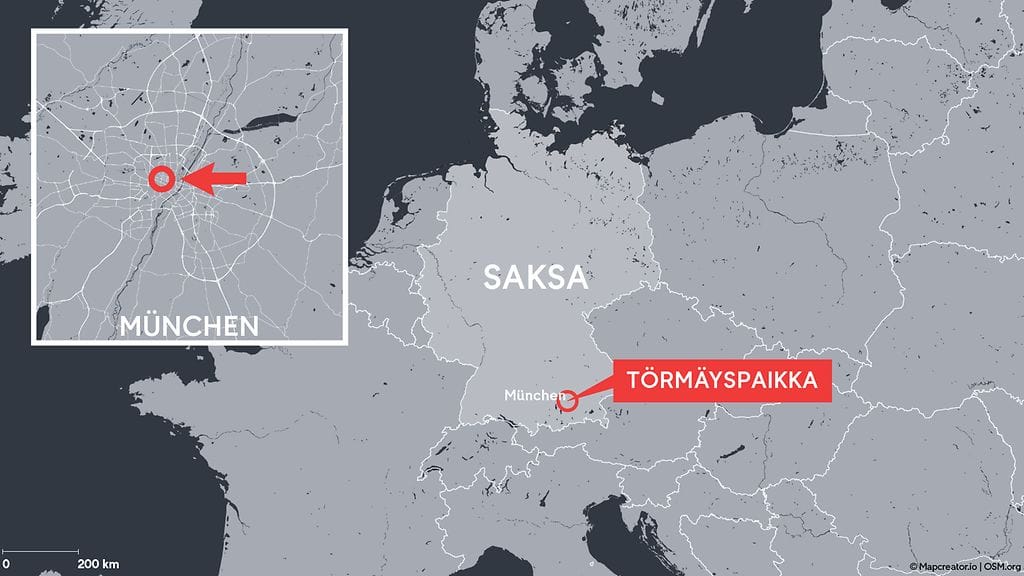 1302 saksa törmäys väkijoukko auto münchen kartta