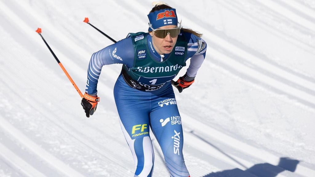 Jasmi Joensuu oli sprinttifinaalin viides Falunissa.