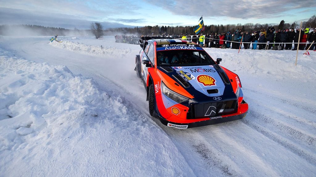 Adrien Fourmaux Ruotsin MM-rallissa.