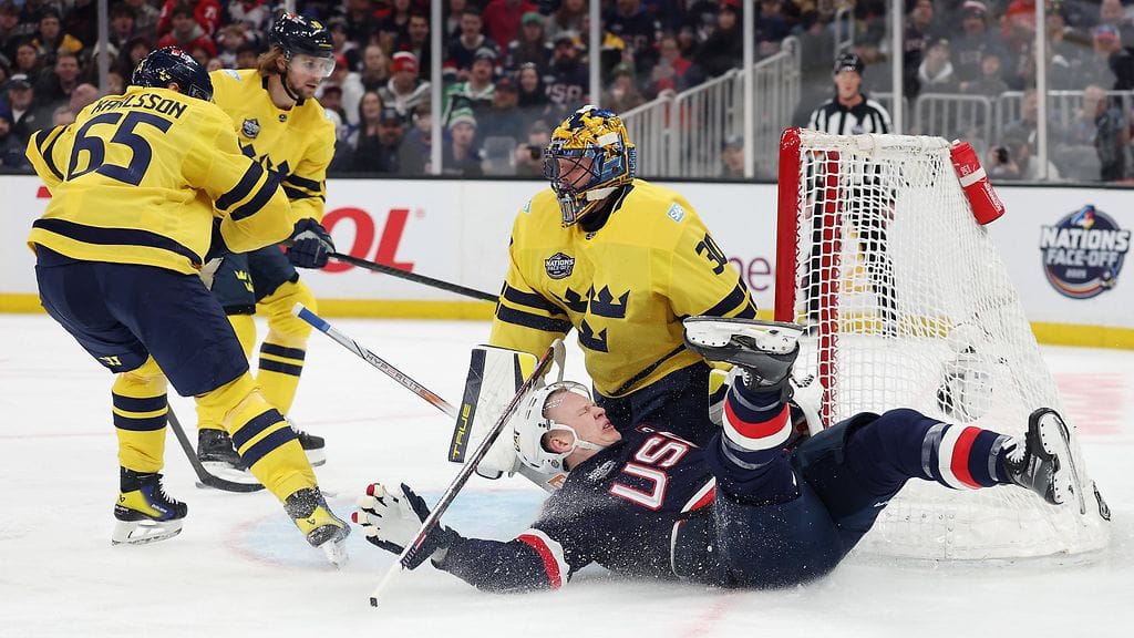 Tre Kronor avasi voittotilinsä Yhdysvaltoja vastaan.