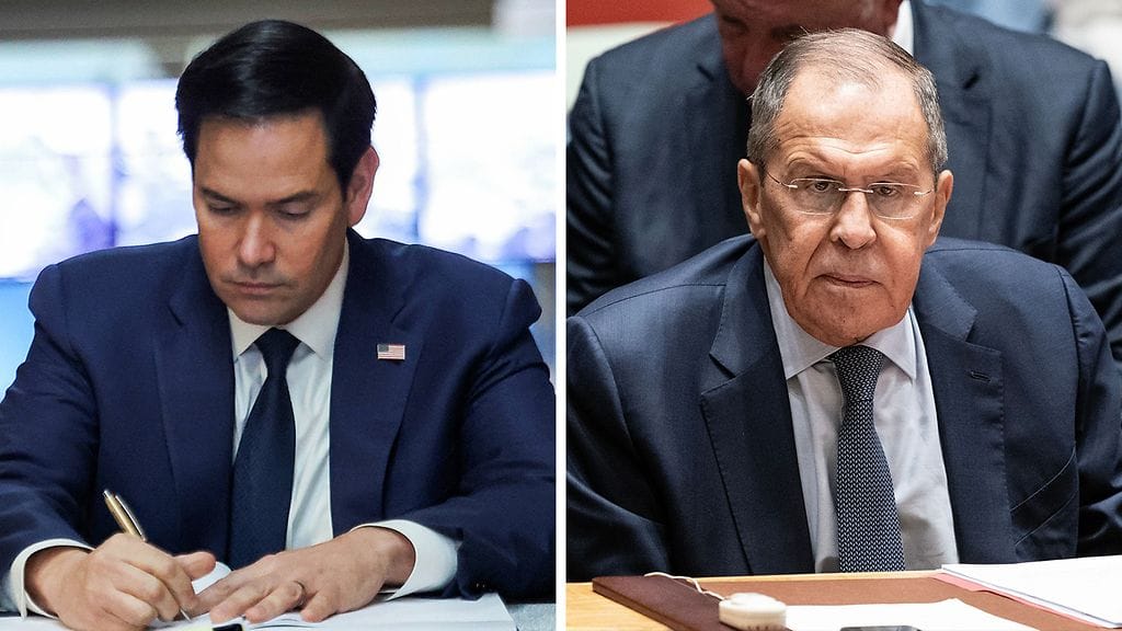 Venäjän ulkoministeri Sergei Lavrov (oik.) ja USA:n ulkoministeri Marco Rubio ovat puhuneet puhelimessa.