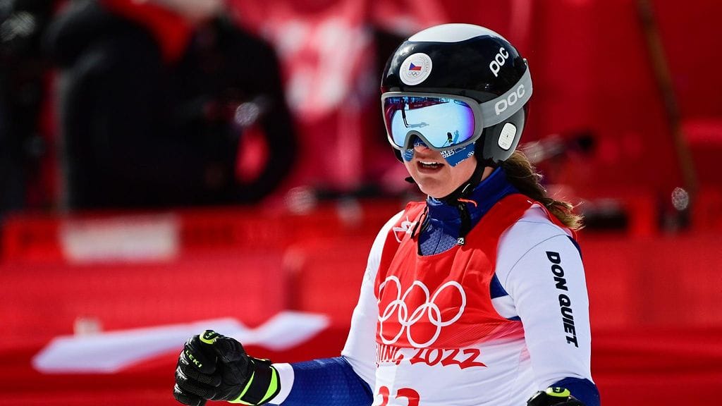 Tereza Nova loukkaantui vakavasti tammikuussa Garmisch-Partenkirchenissä. Arkistokuva Pekingin olympialaisista.