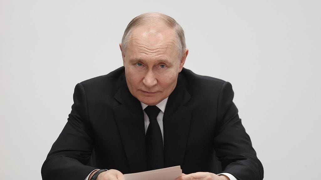 Venäjän presidentti Vladimir Putin Pietarissa 19. helmikuuta.