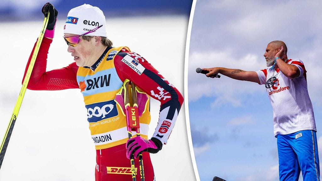 Markoolio (oikealla) haluaa hämmentää Johannes Hösflot Kläboa ja muita norjalaisia näiden koti-MM-kisoissa.