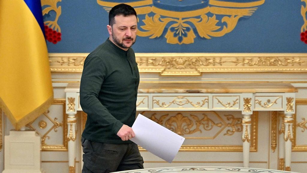 UKrainan presidentti Volodymyr Zelenskyi 20. helmikuuta.