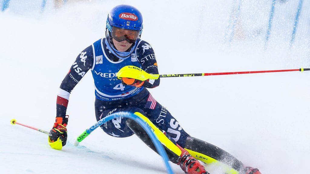 Mikaela Shiffrin sai satasen täyteen.
