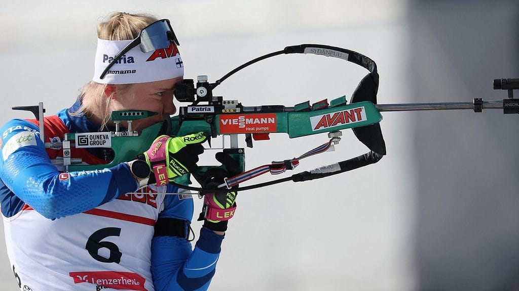 Suvi Minkkinen teki laatutyötä Lenzerheiden MM-kilpailuissa.
