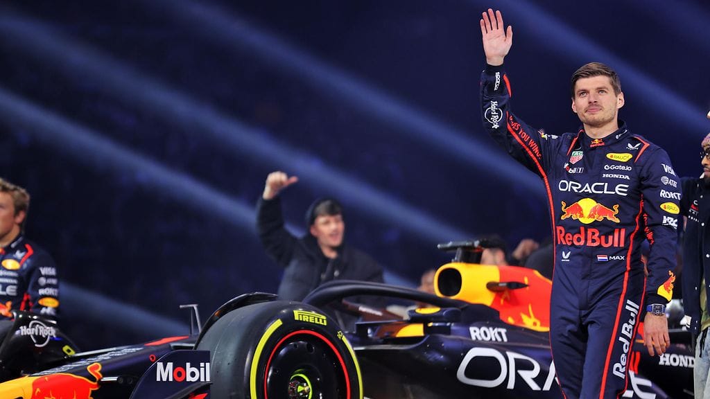 Max Verstappen F1-kauden avaustapahtumassa.