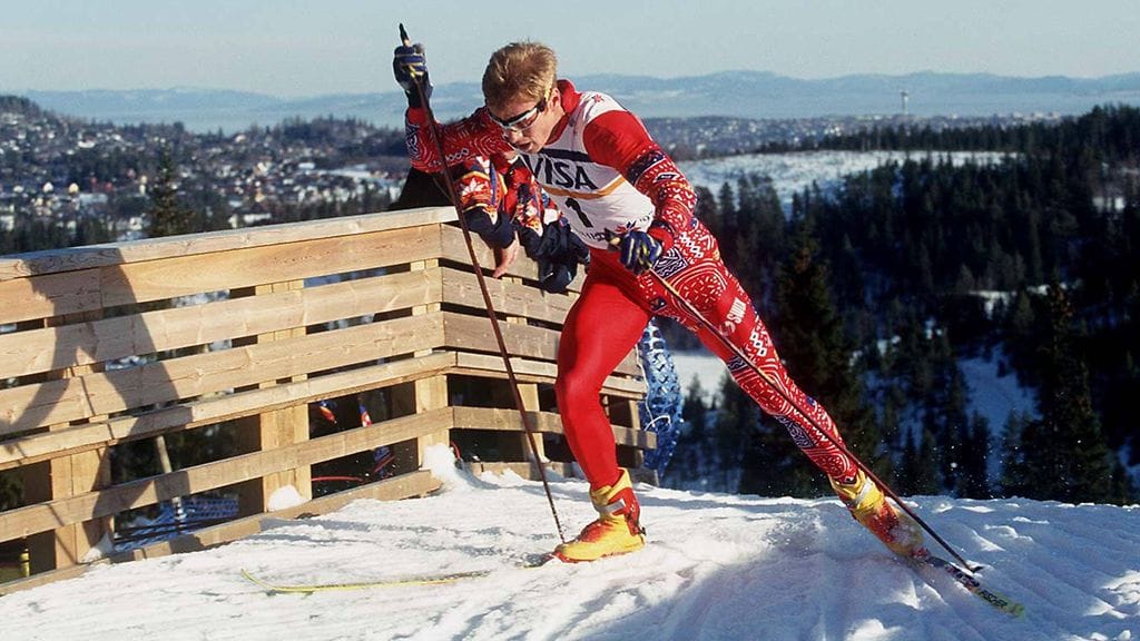 Norjan Björn Dählie oli Trondheimin MM-kisojen hiihtokuningas vuonna 1997.