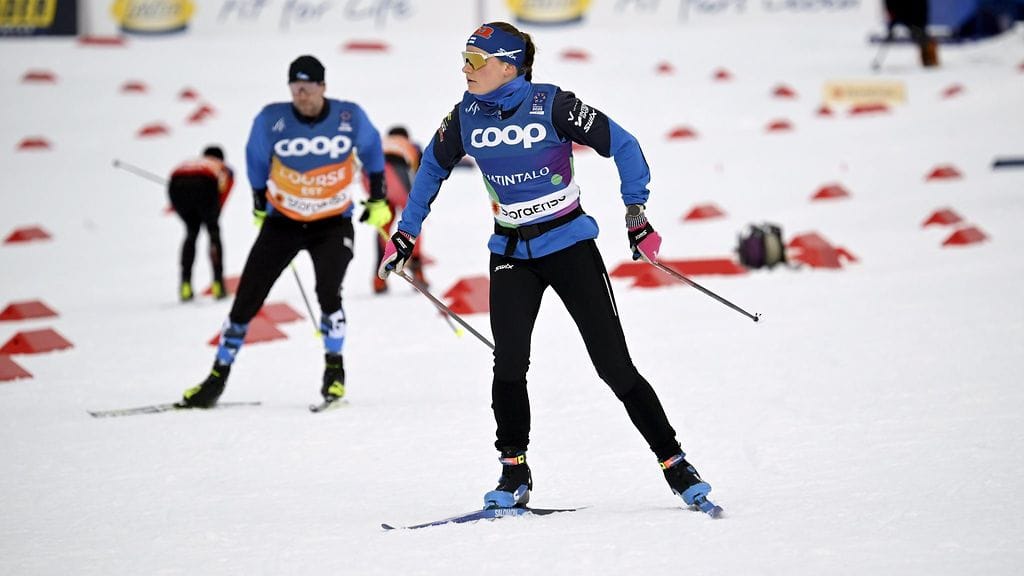 Jäiset olosuhteet eivät häirinneet suomalaisten harjoituksia.