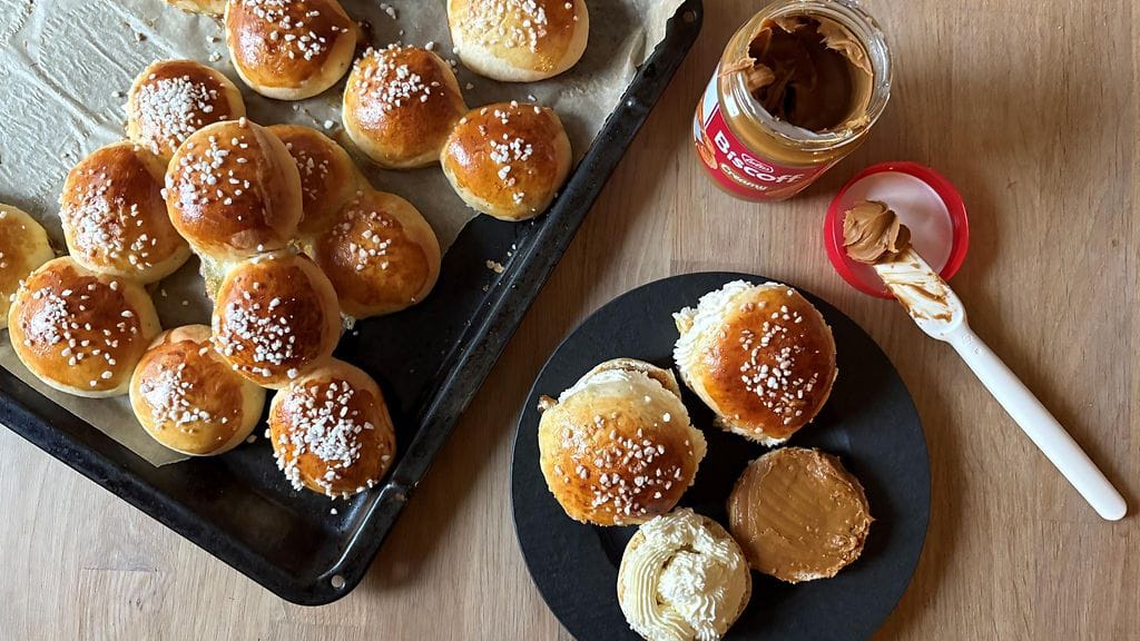 Testasimme Biscoff-laskiaispullat ja ne menevät ehdottomasti jatkoon!