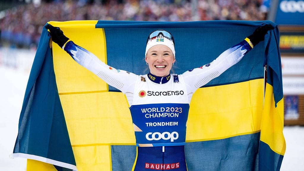 Sprinttikultaa voittanut Ruotsin Jonna Sundling sai buuauksia osakseen Trondheimin MM-kisoissa.