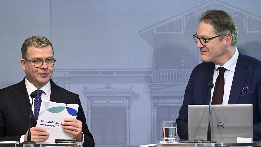 Pääministeri Petteri Orpo asetti Kasvuriihi-hankkeen ideoimaan kestävää talouskasvua edistäviä toimia.