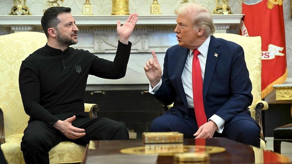 Zelenskyin ja Trumpin tapaaminen kärjistyi eilen ilmiriitaan.