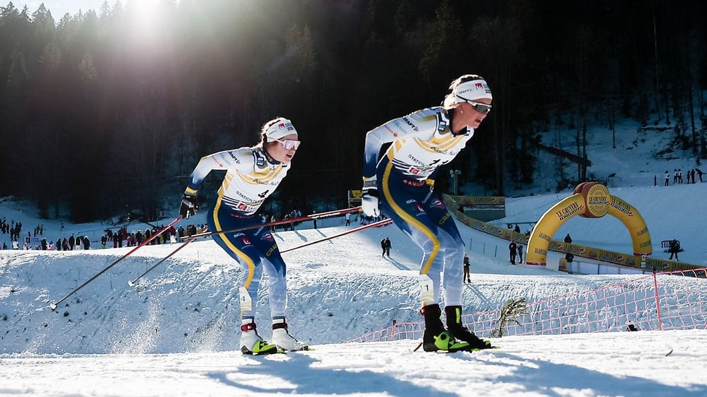 Frida Karlssonin ja Ebba Anderssonin on syytä tehdä yhteistyötä pudottaakseen Therese Johaugin ennen Trondheimin MM-kisojen yhdistelmäkisan vapaan osuutta.