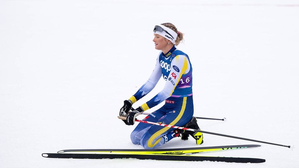 Frida Karlsson pettyi.