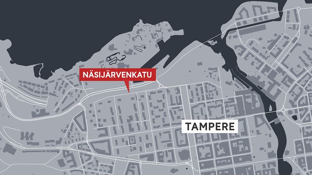 Epäilty murha tapahtui Näsijärvenkadulla perjantaina kello 23.21.