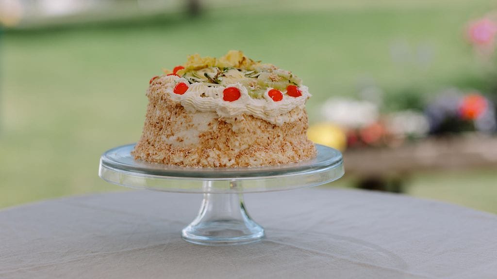 Riitan Pina Colada-täytekakku.