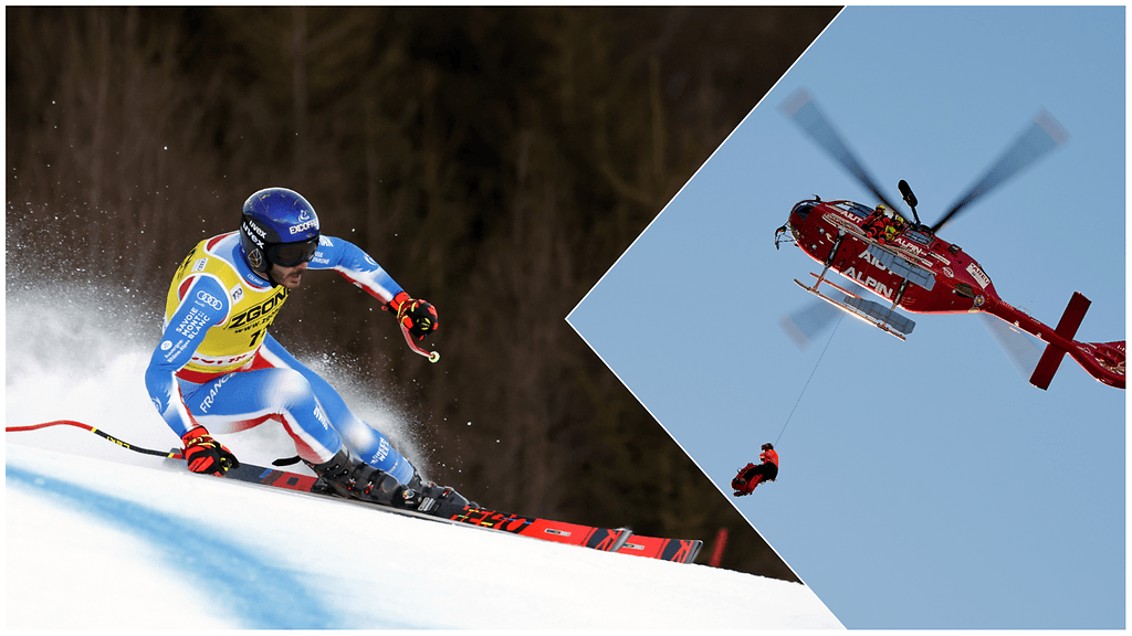 Cyprien Sarrazin kuljetettiin helikopterilla sairaalaan.