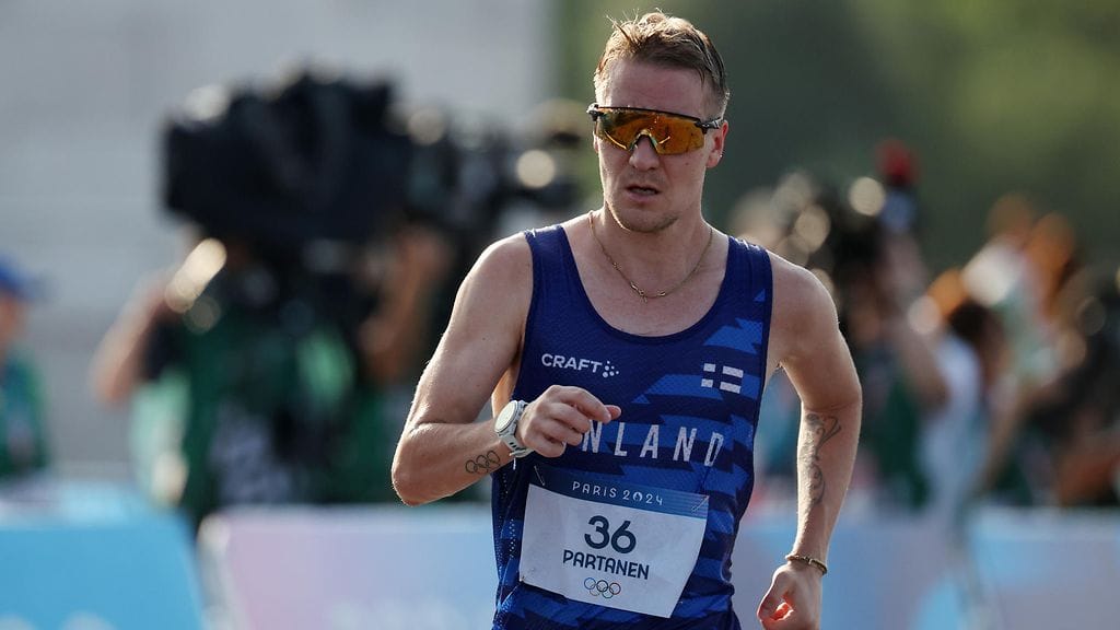 Aku Partanen Pariisin olympialaisissa viime kesänä.
