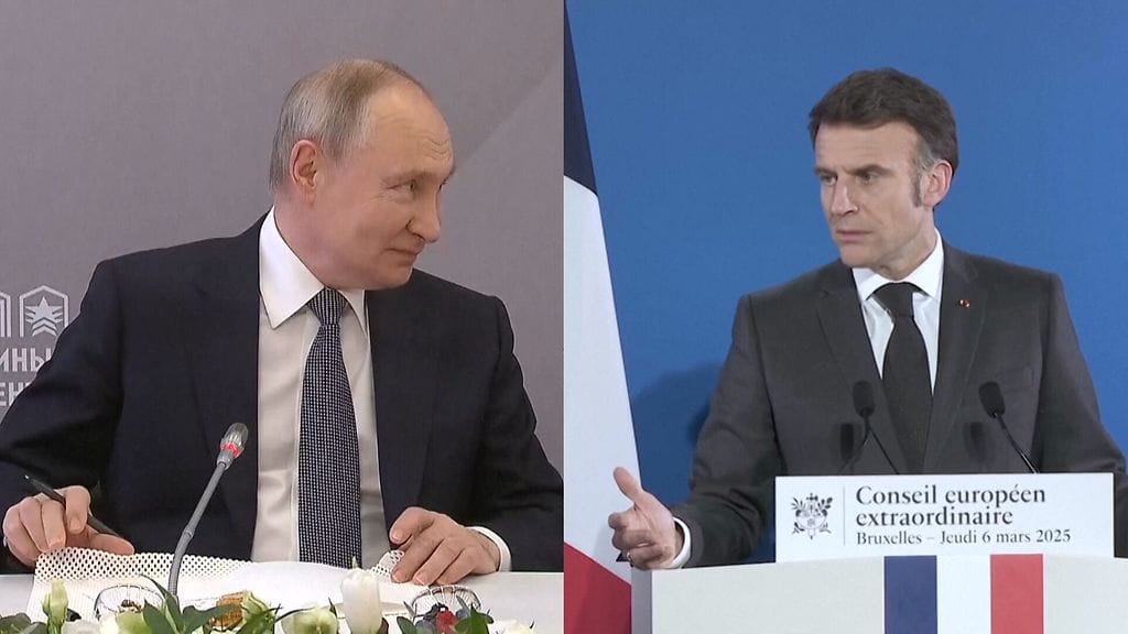 Macron kehotti Putinia myös aloittamaan neuvottelut rauhan saavuttamiseksi Ukrainassa.