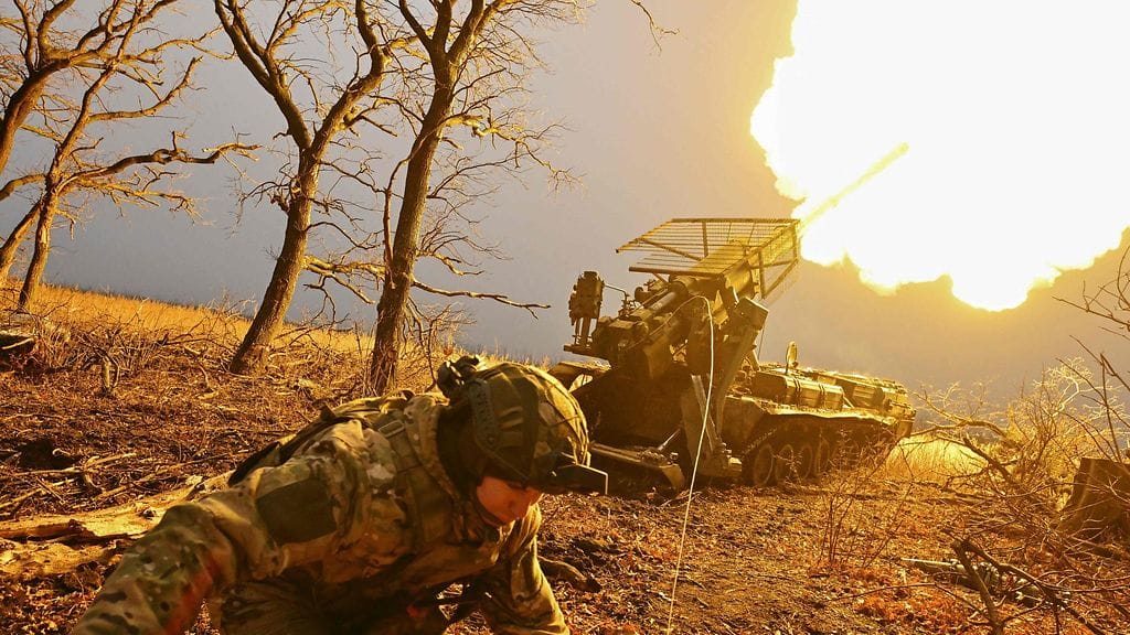 Venäjän tykistöä marraskuussa 2024.