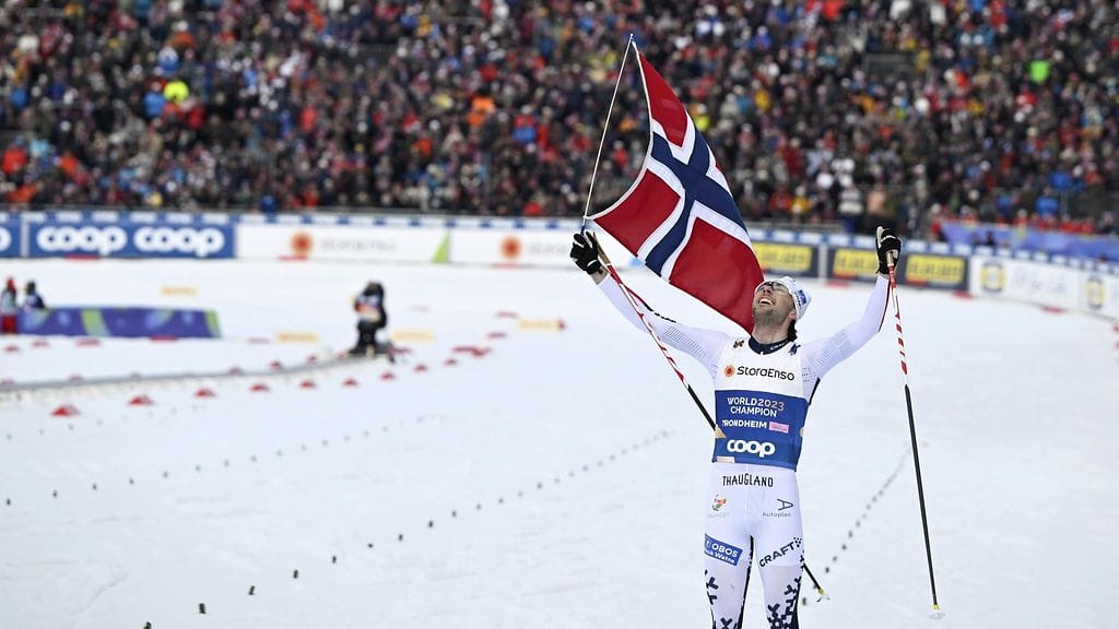 Jarl Magnus Riiber otti viimeisestä maailmanmestaruudestaan kaiken irti.