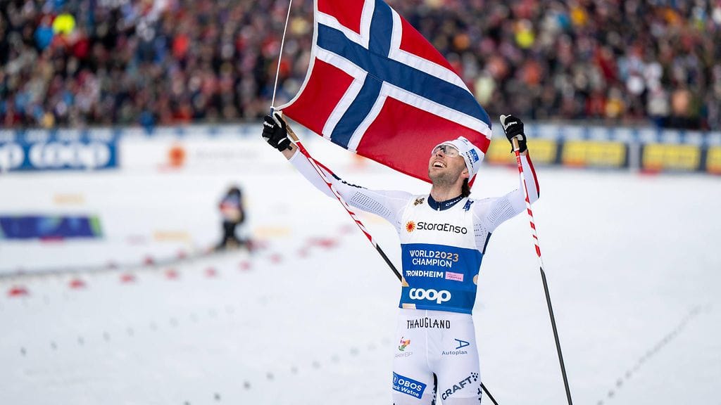 Norjan Jarl Magnus Riiber on dominoinut yhdistettyä viimeiset vuodet.