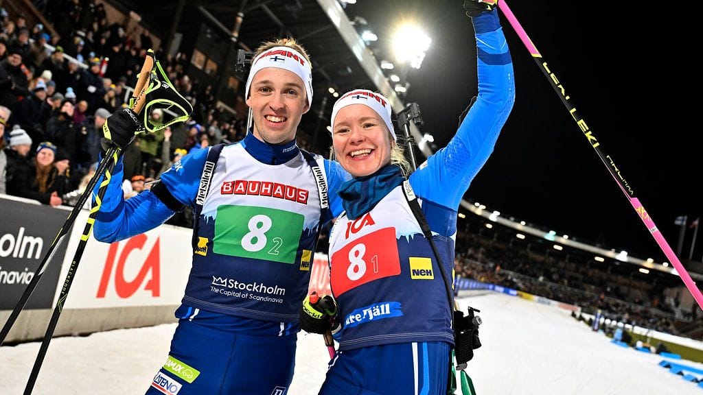 Tero Seppälä (vasemmalla) ja Suvi Minkkinen (oikealla).