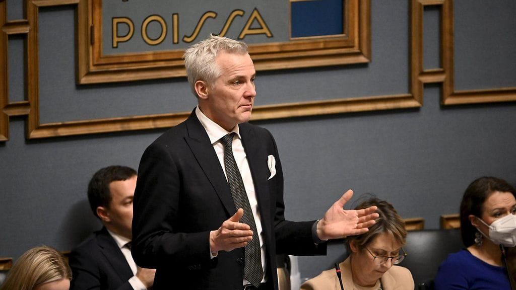 Opetusministeri Anders Adlercreutz 13. maaliskuuta.