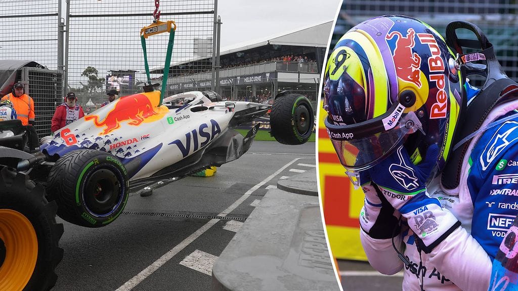 Isack Hadjar puhkesi kyyneliin ajettuaan ulos jo Australian GP:n lämmittelykierroksella.