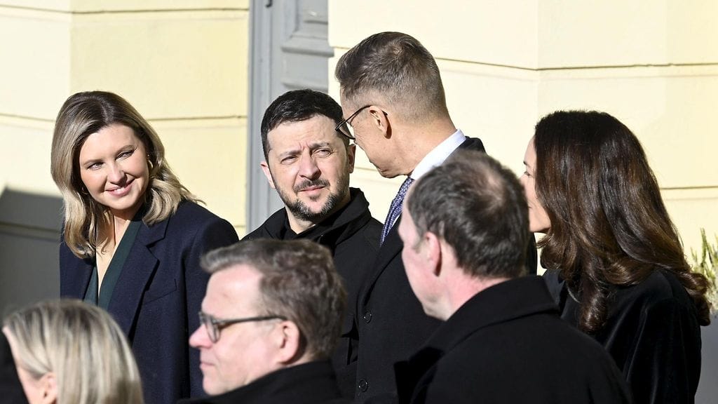 Ukrainan presidenttipari vieraili Helsingissä keskiviikkona 19. maaliskuuta.