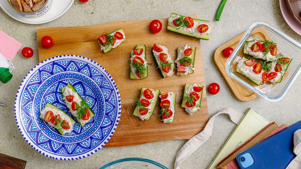 Kurkkuveneet järvikalatäytteellä