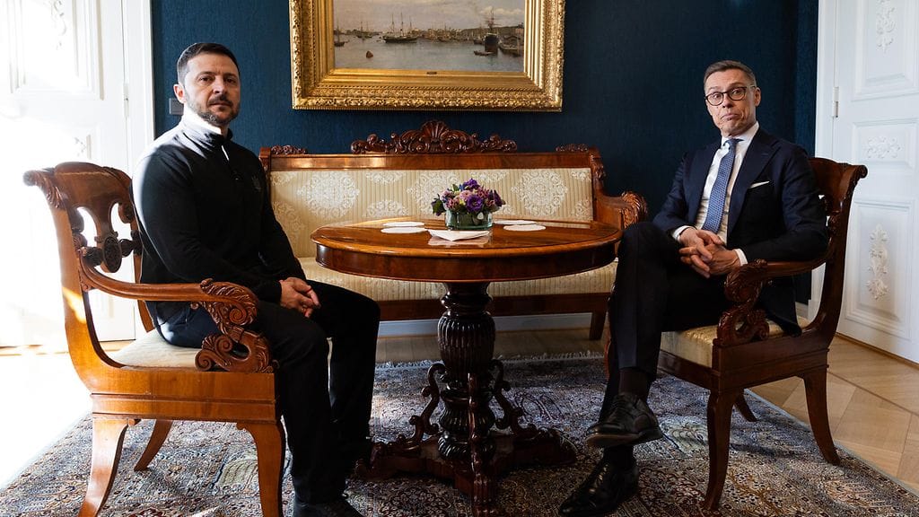 UKrainan presidentti Volodymyr Zelenskyi tapasi presidentti Alexander Stubbin keskiviikkona.