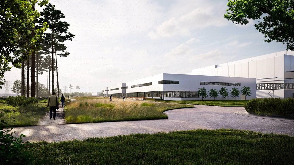 Malmijalostuksen välittämä handout-kuva Kotkaan rakennettavasta akkumateriaalitehtaasta.