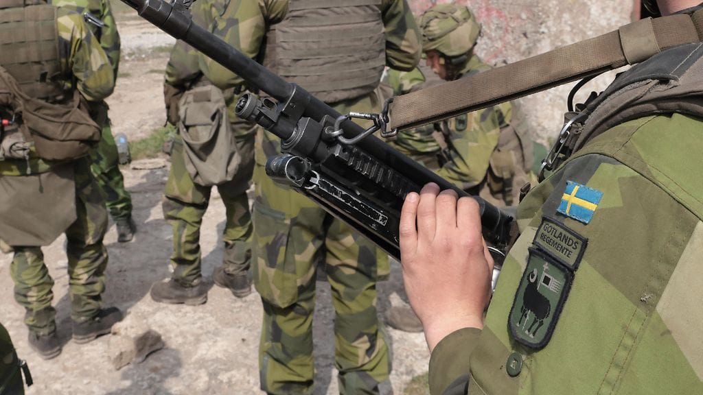 Ruotsalaissotilaat saapuivat tammikuuussa Latviaan liittyäkseen kansainvälisiin Nato-joukkoihin Camp Valdemariin. Kuvituskuva ei liity tapaukseen.