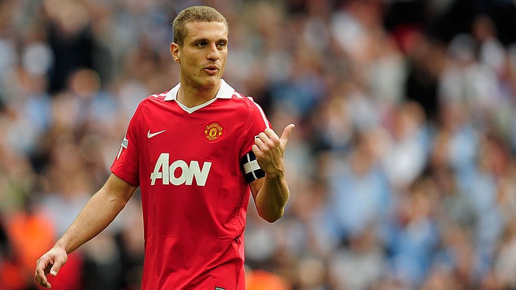 Nemanja Vidic ManU-paidassa.