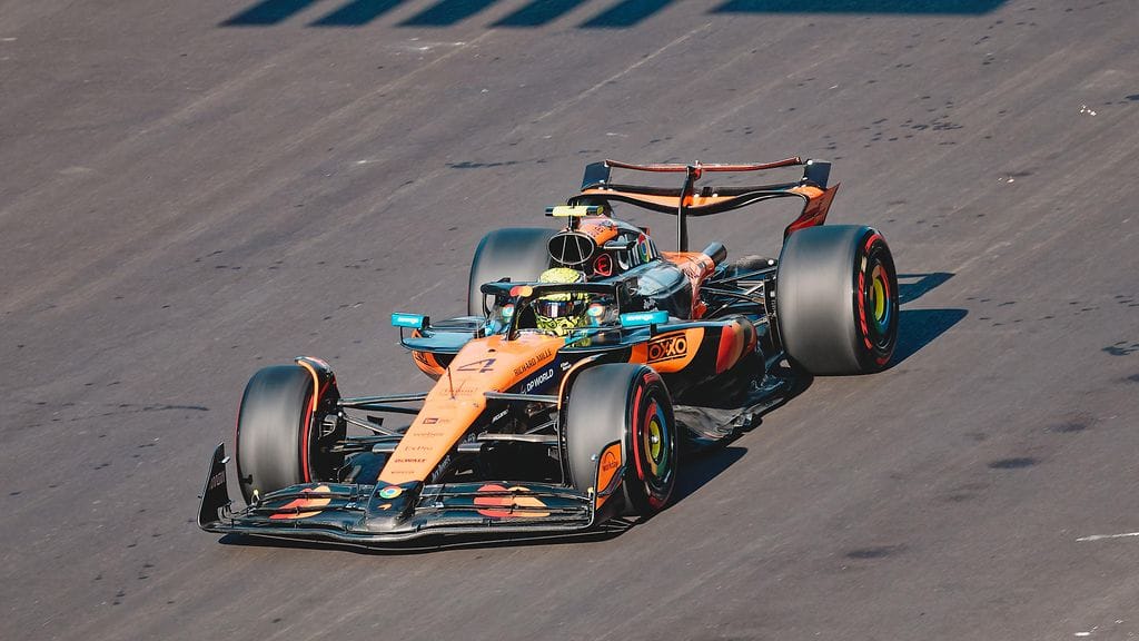 Lando Norris jäi Kiinan aika-ajon kolmanneksi.