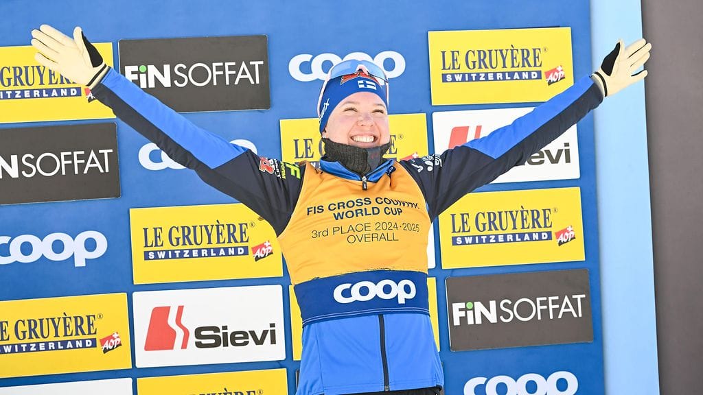 Kerttu Niskanen säteili tyytyväisyyttä Lahdessa.