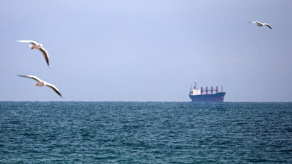 AOP Alus Mustallamerellä Odessan rannikon edustalla Etelä-Ukrainassa 27.11.2024.