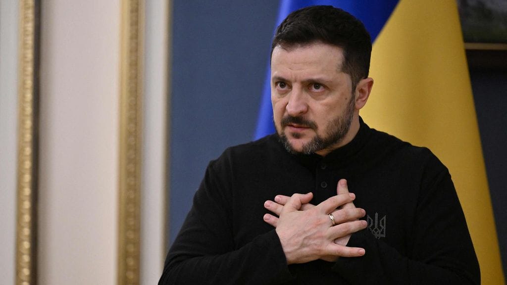 Volodymyr Zelenskyin (kuvassa) mukaan Ukraina ei hyväksy sopimusta, joka uhkaa sen yhdentymistä Euroopan unioniin.