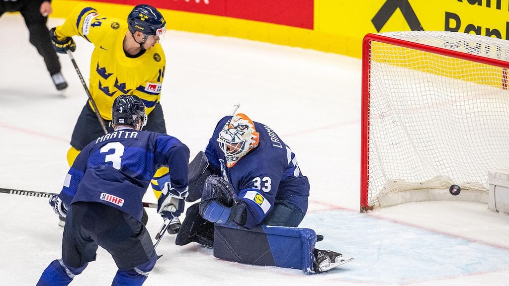 Ruotsi kaatoi Leijonat MM-puolivälierässä jatkoajalla 23. toukokuuta 2024.