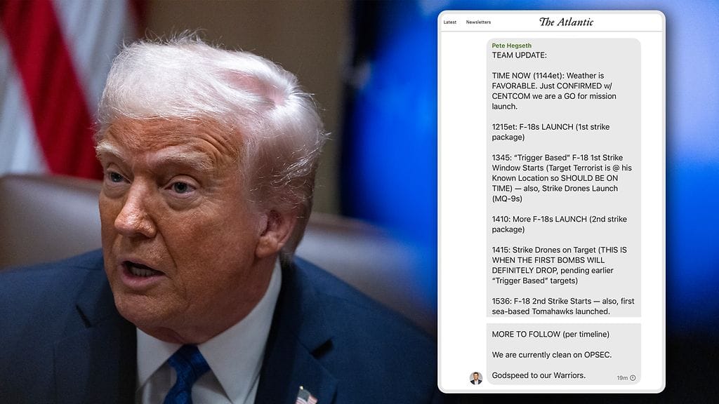 Yhdysvaltalaislehti The Atlantic julkaisi viestiketjut, joissa jaettiin yksityiskohtaisia tietoja Jemenin iskuista.