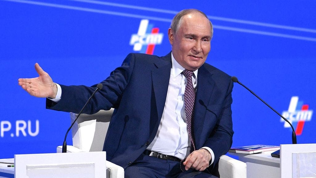 Venäjän presidentti Vladimir Putin 18. maaliskuuta.