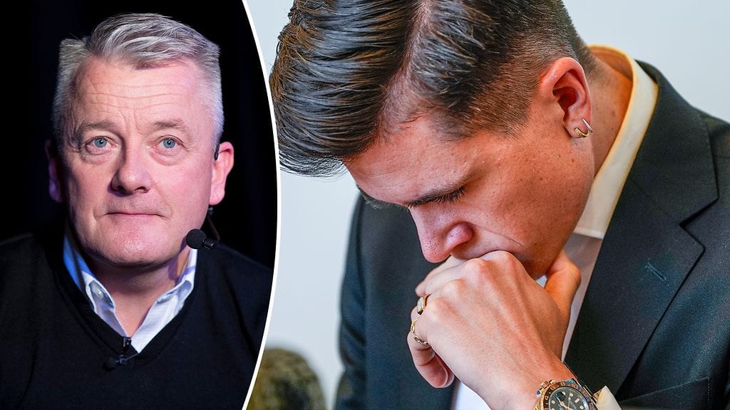 Gjert Ingebrigtsen (vas.) vastaa oikeudessa poikansa Jakob Ingebrigtsenin syytöksiin.