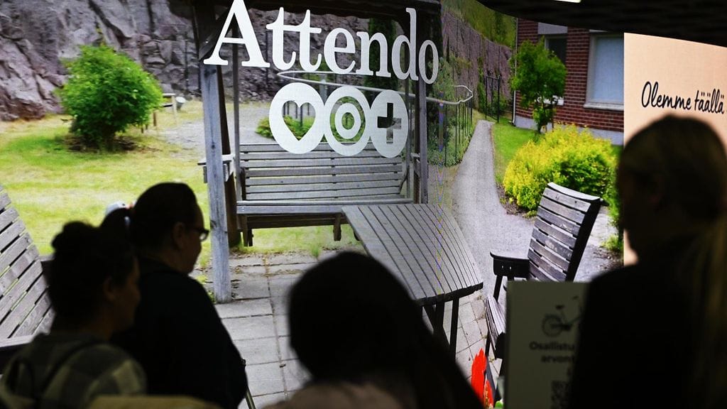 Attendon piste Sairaanhoitajapäivillä Helsingin Messukeskuksessa 2. lokakuuta 2024.