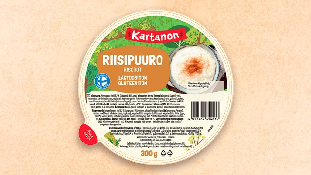 Myynnistä vedettävät erät Kartanon riisipuuroa saattavat sisältää gluteenia yli sen sallitun rajan, jonka mukaan tuotetta saa markkinoida gluteenittomana.