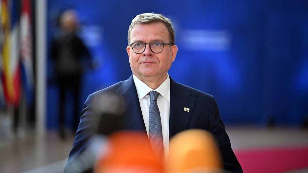 Pääministeri Petteri Orpo kuvattuna Brysselissä 20. maaliskuuta.