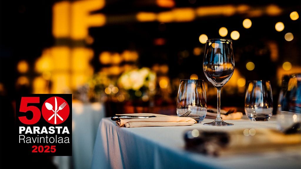 Suomen 50 parasta ravintolaa vuodelle 2025 on valittu.